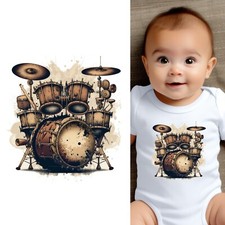 Usado, Body para bebê - Kit de bateria roupas de bebê baterista para bebês meninos e meninas comprar usado  Enviando para Brazil