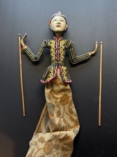 Vara de madeira vintage Wayang Golek artesanato indonésio comprar usado  Enviando para Brazil