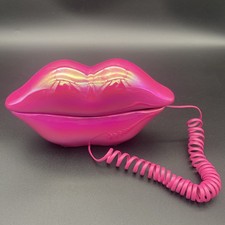 Lindo teléfono labial con cable teléfono labio novedad sexy teléfono boca con cable dibujos animados rosa segunda mano  Embacar hacia Mexico