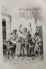 1837 audot incisione usato  Roma