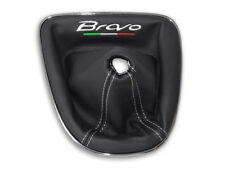 PER FIAT BRAVO 2 II 2007-2017 CUFFIA DEL CAMBIO PELLE NERA RICAMO BIANCO Italia comprar usado  Enviando para Brazil
