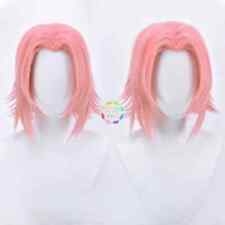 Usado, Peruca cosplay Haruno Sakura perucas rosa curtas faixa de cabeça cabelo sintético resistente ao calor comprar usado  Enviando para Brazil