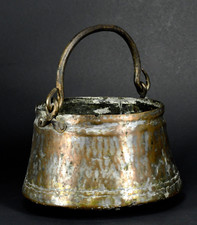 Panela braiser francesa antiga do século XIX cauda de pomba cobre primitiva martelada comprar usado  Enviando para Brazil