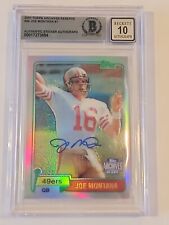 Joe Montana autógrafo/assinado 2001 Topps Archives reserva refrator #40 Beckett comprar usado  Enviando para Brazil