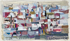 tableau XXem , oeuvre originale, huile sur papier de Bernard Barto- Nantes comprar usado  Enviando para Brazil
