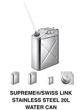 Nova lata de água Supreme Swiss Link aço inoxidável 20L cor prata semana 9 2025 comprar usado  Enviando para Brazil