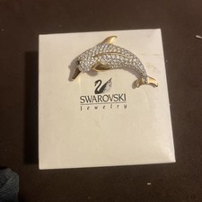 Swarovski dolphin brooch for sale  La Habra