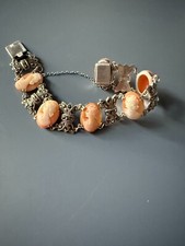 Vintage marcasite cameo for sale  HAMPTON