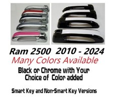 Capas de maçaneta de porta pretas ou cromadas 2010 - 2025 compatíveis com Dodge Ram 2500 VOCÊ ESCOLHE CLR comprar usado  Enviando para Brazil