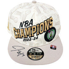 Chapéu vestiário Jrue Holiday Boston Celtics assinado 2024 NBA Champions JSA comprar usado  Enviando para Brazil