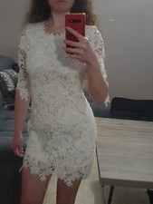 Robe dentelle blanche d'occasion  Pontivy
