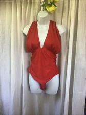 Orange swimsuit ruched for sale  ACCRINGTON