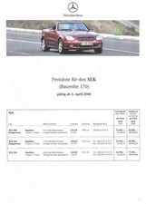 Prospekt preisliste mercedes gebraucht kaufen  Berlin