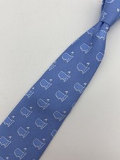 Gravata masculina Vineyard Vines 60" - 3 1/4" seda fina azul branco Augusta National Golf comprar usado  Enviando para Brazil