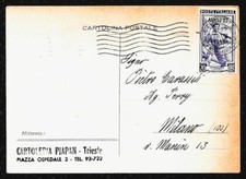 Italia 1953 cartolina usato  Borghetto Lodigiano