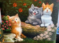 ölgemälde katzen natur gebraucht kaufen  Hanstedt
