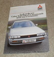 Folheto Mitsubishi Galant Turbo Diesel 1985 comprar usado  Enviando para Brazil
