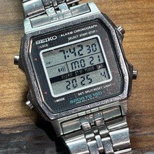Seiko Masculino Vintage Digital Esportivo 150 Alarme Cronógrafo M422 501A Funciona Ótimo comprar usado  Enviando para Brazil