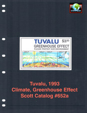 Usado, 1/3 de desconto $4.75 Scott Value - 1993 TUVALU Greenhouse Clima s/s CV MNH NH UMM comprar usado  Enviando para Brazil