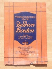 Dion bouton prospectus d'occasion  Saint-Genest-Malifaux