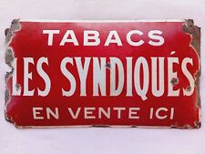 Plaque émaillée tabacs d'occasion  France