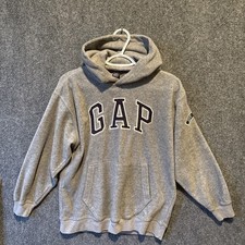 Moletom com capuz vintage Gap suéter juvenil tamanho XL (12) cinza lã comprar usado  Enviando para Brazil