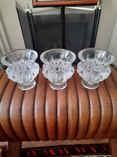 Lalique dampierre vases for sale  DUNMOW