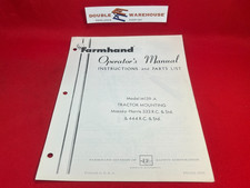 Farmhand operators manual for sale  Glenside