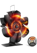 #1195. Ventilador de fogão a lenha movido a calor ventilador de lareira de 6 lâminas para fogão a lenha comprar usado  Enviando para Brazil