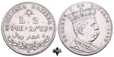 Usado, ERITREA COLONIA 2 lire 1890 Umberto I ARGENTO segunda mano  Embacar hacia Argentina