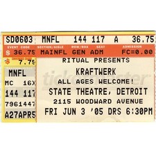 Kraftwerk concert ticket d'occasion  Expédié en Belgium