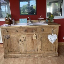 Antique pine cabinet for sale  ASHBOURNE