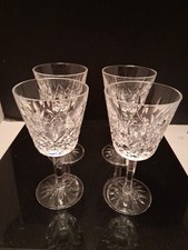 Usado, Copos de vinho vintage 4- WATERFORD cristal LISMORE claret. Linda  comprar usado  Enviando para Brazil