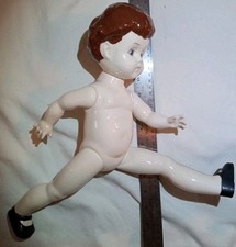 Boneca Bisque Cerâmica Pintada à Mão Antiga Anos 50 15" Articulada Articulada Crazing "Walker comprar usado  Enviando para Brazil