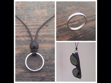 Pingente de pulseira de prata esterlina - Suporte para óculos - Suporte para óculos de sol, usado comprar usado  Enviando para Brazil