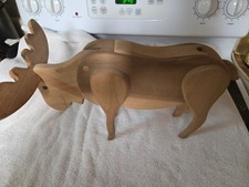 Wooden pooping moose for sale  Arab