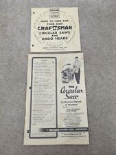 Vintage 1954 RZEMIEŚLNIK -Piła tarczowa -The Jointer Shaper & Grubości Strugarka na sprzedaż  Wysyłka do Poland