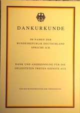 Bundeswehr urkunde abschied gebraucht kaufen  Schenefeld