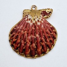 Goldtone shell necklace for sale  Cabot