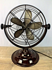 Ventilador de mesa 1940s Roto Beam 10” 2 velocidades com ângulos ajustáveis em estado de funcionamento comprar usado  Enviando para Brazil