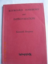 Keyboard Harmony and Improvisation Kenneth Simpson 1963 Lengnick, usado comprar usado  Enviando para Brazil