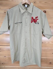 Camisa de trabalho masculina Universal Studios The Simpsons controle de qualidade cerveja duff GG, usado comprar usado  Enviando para Brazil