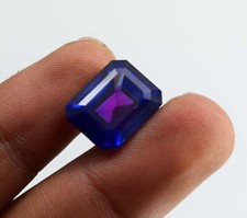 Preciosa safira bicolor 15,10 CTs corte esmeralda Pitambari pedras preciosas de safira soltas comprar usado  Enviando para Brazil