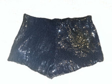 Black sequin shorts for sale  LONDON