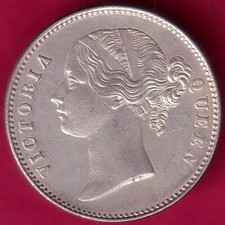 Companhia das Índias Orientais 1840 Rainha Vitória voltada para a esquerda lenda divisória 1 rúpia #KO21 comprar usado  Enviando para Brazil