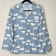 Pijama Hanna Andersson Adulto Unisex Franela Nevado Oso Polar Top Talla Mediana, usado segunda mano  Embacar hacia Argentina