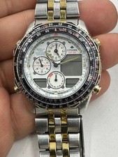 Relógio Citizen Navihawk World Time cronógrafo C300-Q00206 para peças comprar usado  Enviando para Brazil