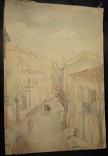 1943 acquerello cartoncino usato 1943 acquerello cartoncino usato  Roma