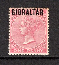 Gibraltar 1886 1d. for sale  CREWE