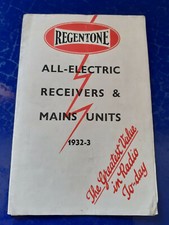 1932 regentone electric for sale  CANTERBURY
